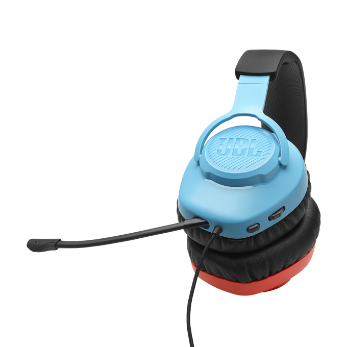 JBL Quantum 100N - Black - Wired over-ear gaming headset with detachable mic - Detailshot 2 image number null